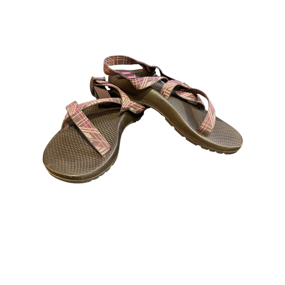 Chaco Z1 Classic Sandals Womens 10 Pink Plaid Strappy Sport Hiking JCH109044